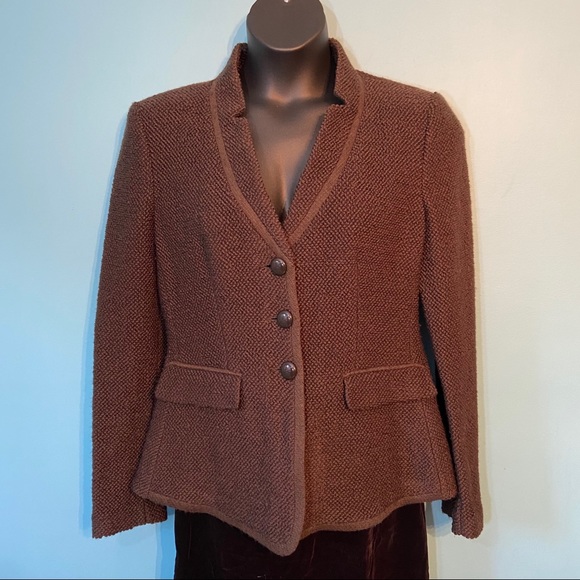 Armani Collezioni Jackets & Blazers - Armani Collezioni textured knit blazer in size 16